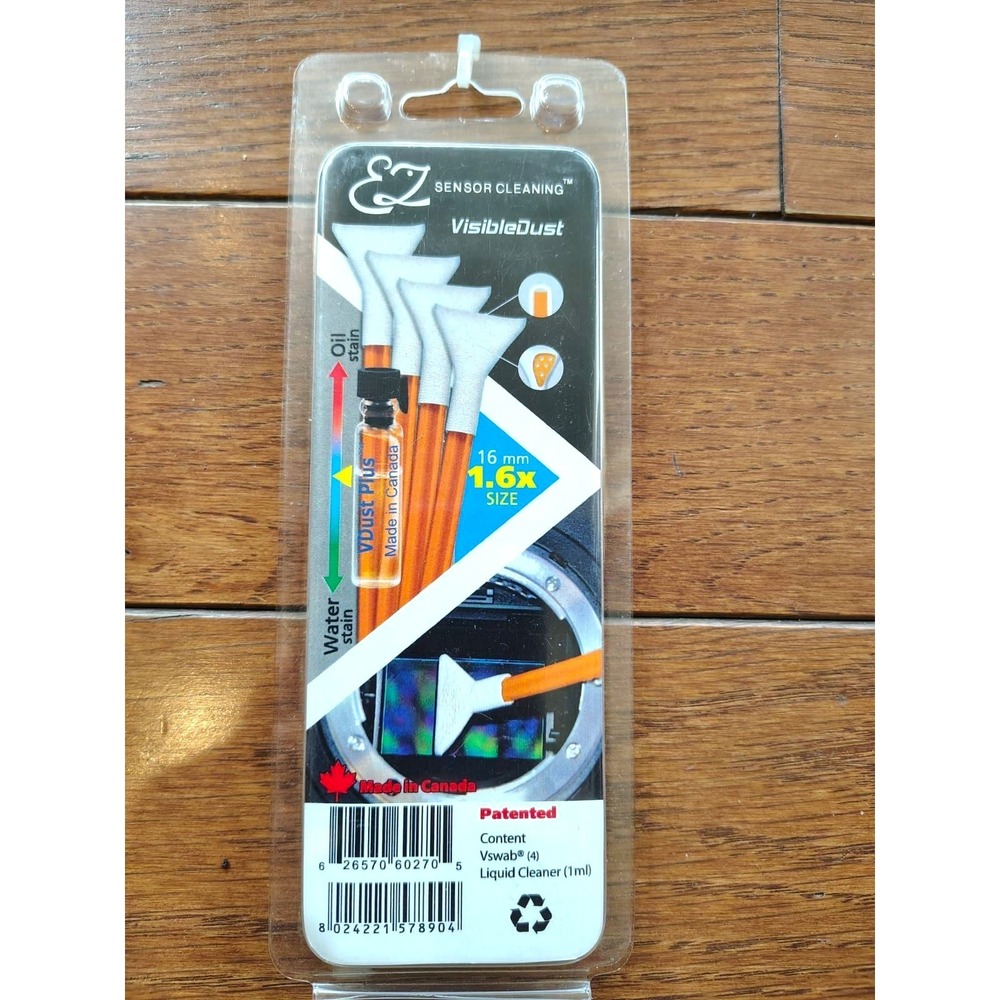 VisibleDust EZ Sensor Cleaning Kit 1.6x 16mm VDust Plus (4) VSwabs APS-C DSLR